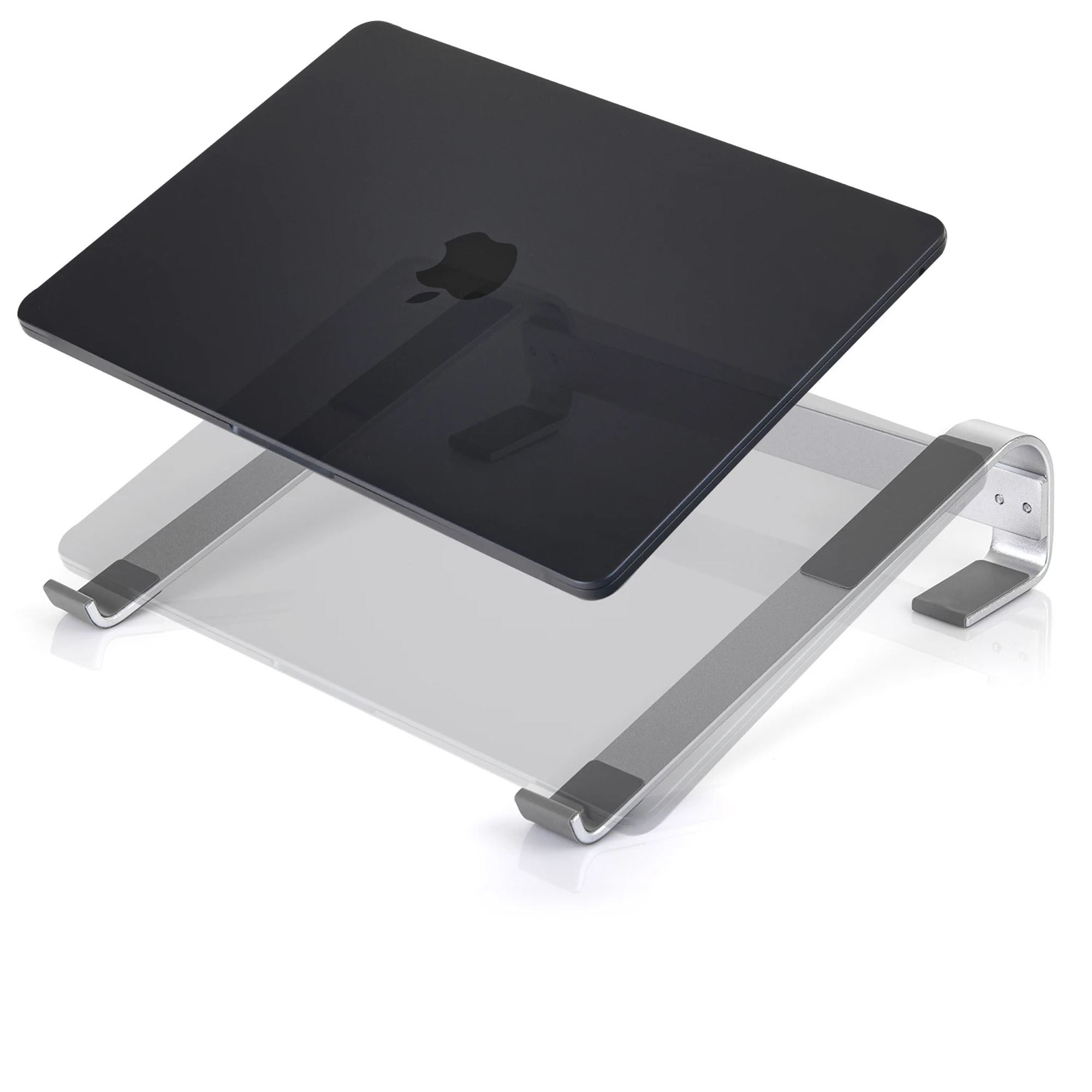 Spacetronik Laptoperhöhung niedrig Silber
