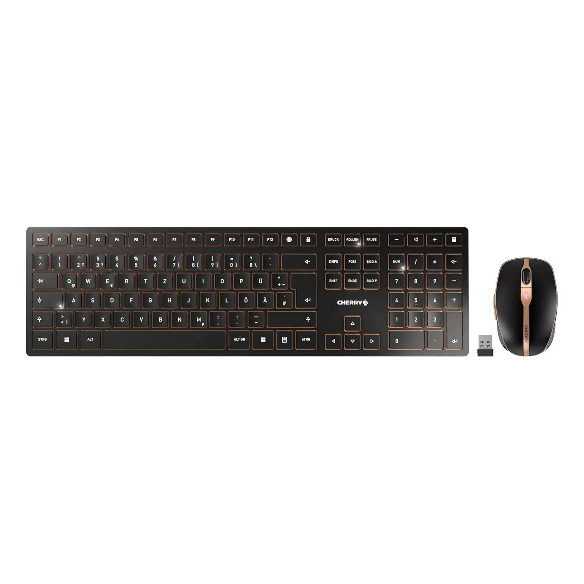 CHERRY DW 9100 SLIM Tastatur-Maus-Set kabellos