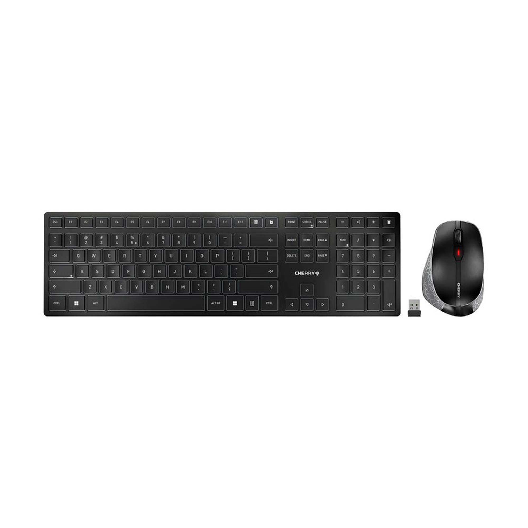 CHERRY DW 9500 SLIM Tastatur-Maus-Set kabellos (Schwarz)
