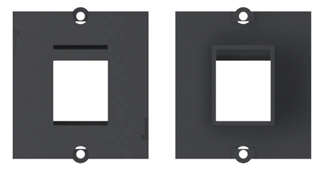BACHMANN Custom Modul Rahmen für 1x Keystone Modul