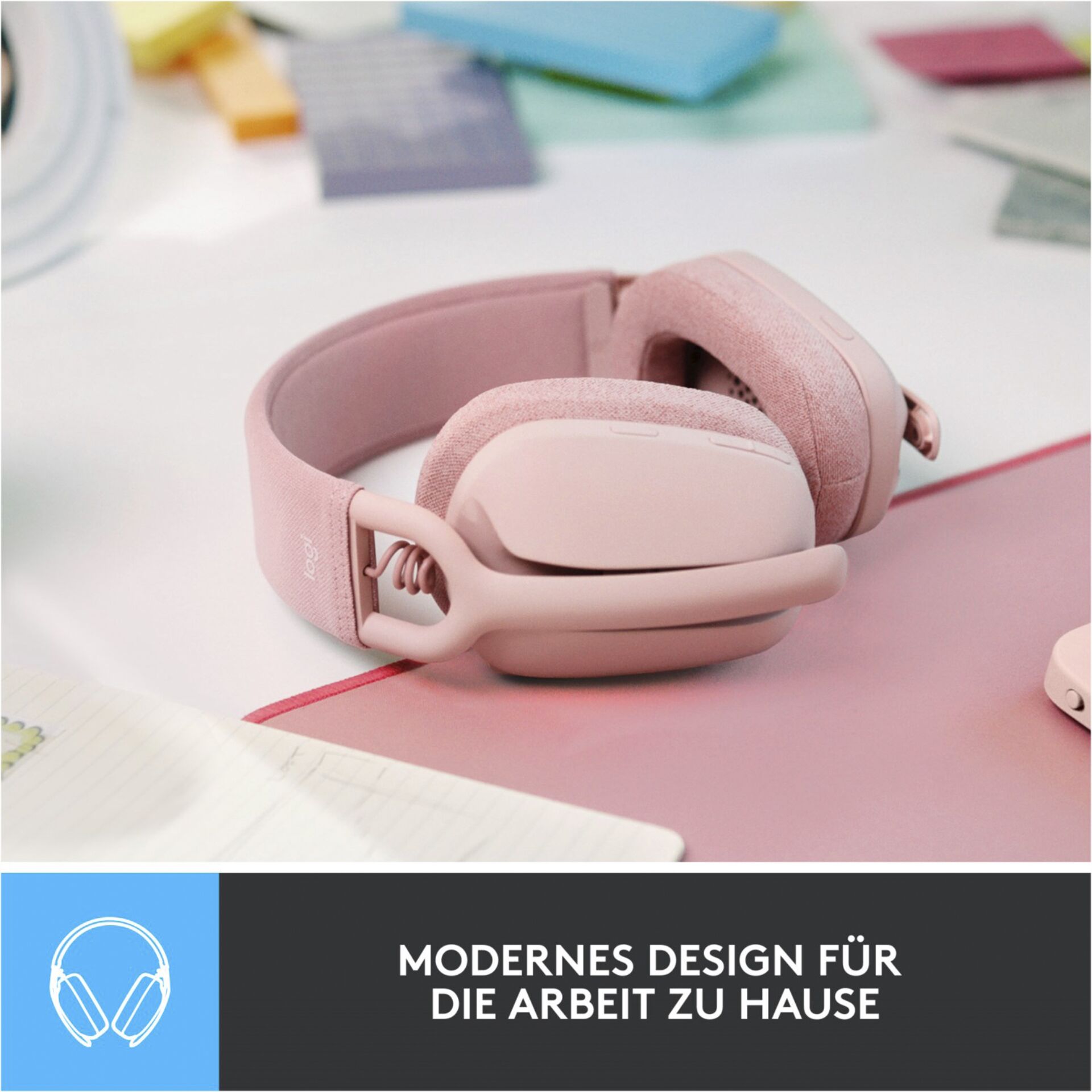 Logitech ZONE VIBE 100 Bluetooth-Headset Rosa