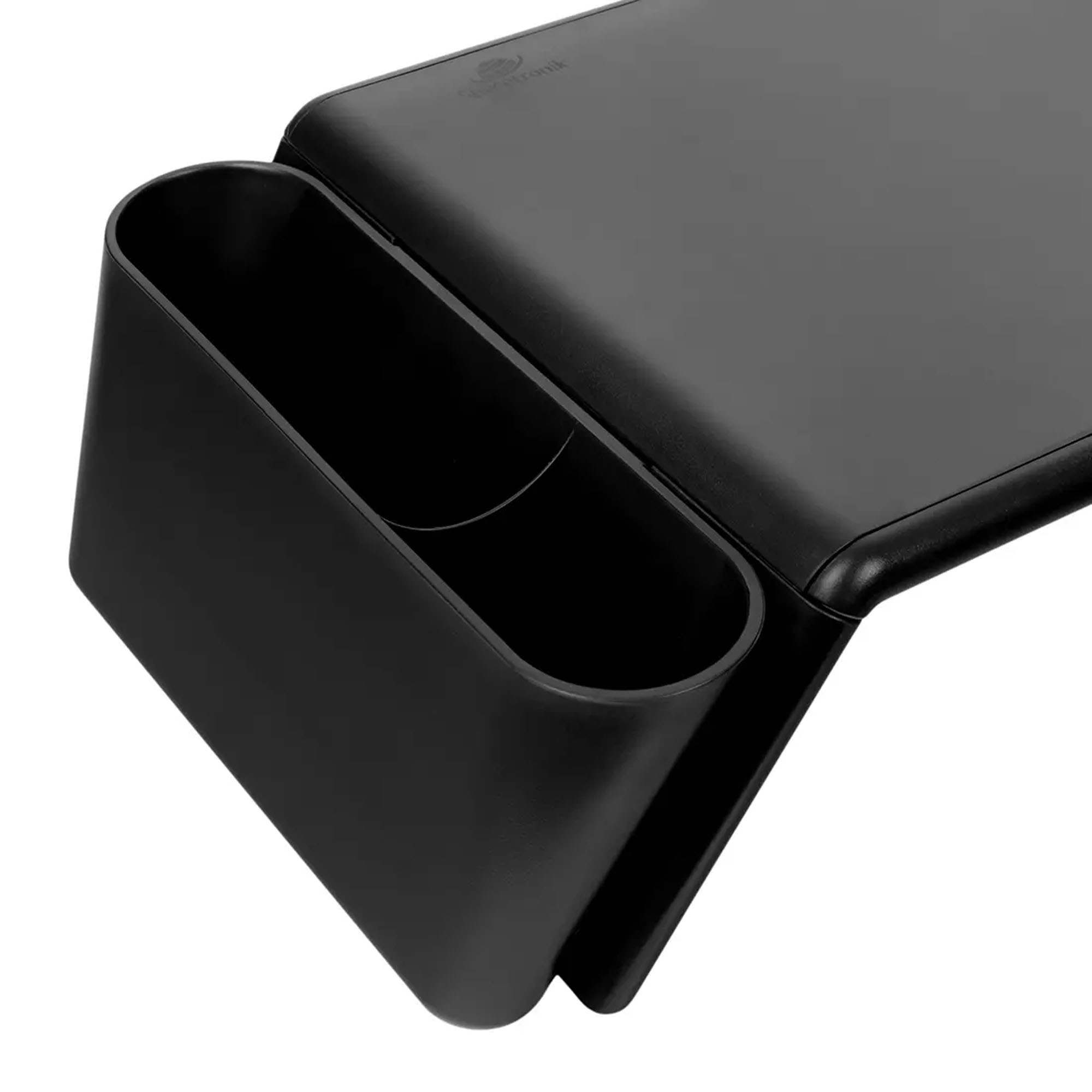 Spacetronik Monitorständer mit UV-Licht, USB-Ladegerät und Behälter