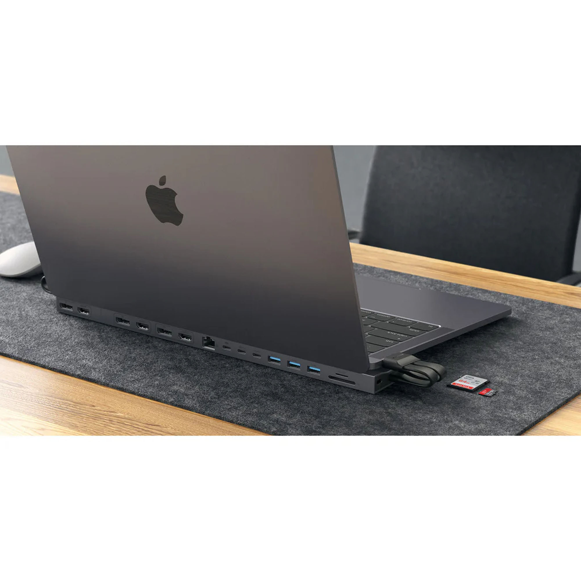 HYPER HyperDrive 4K Dockingstation - MB Pro für 1-3 Monitore | 13"-16" MacBooks - Silber