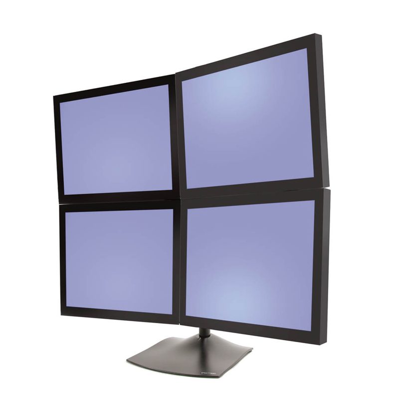 Ergotron DS100 Standfuß für 4 Monitore - schwarz