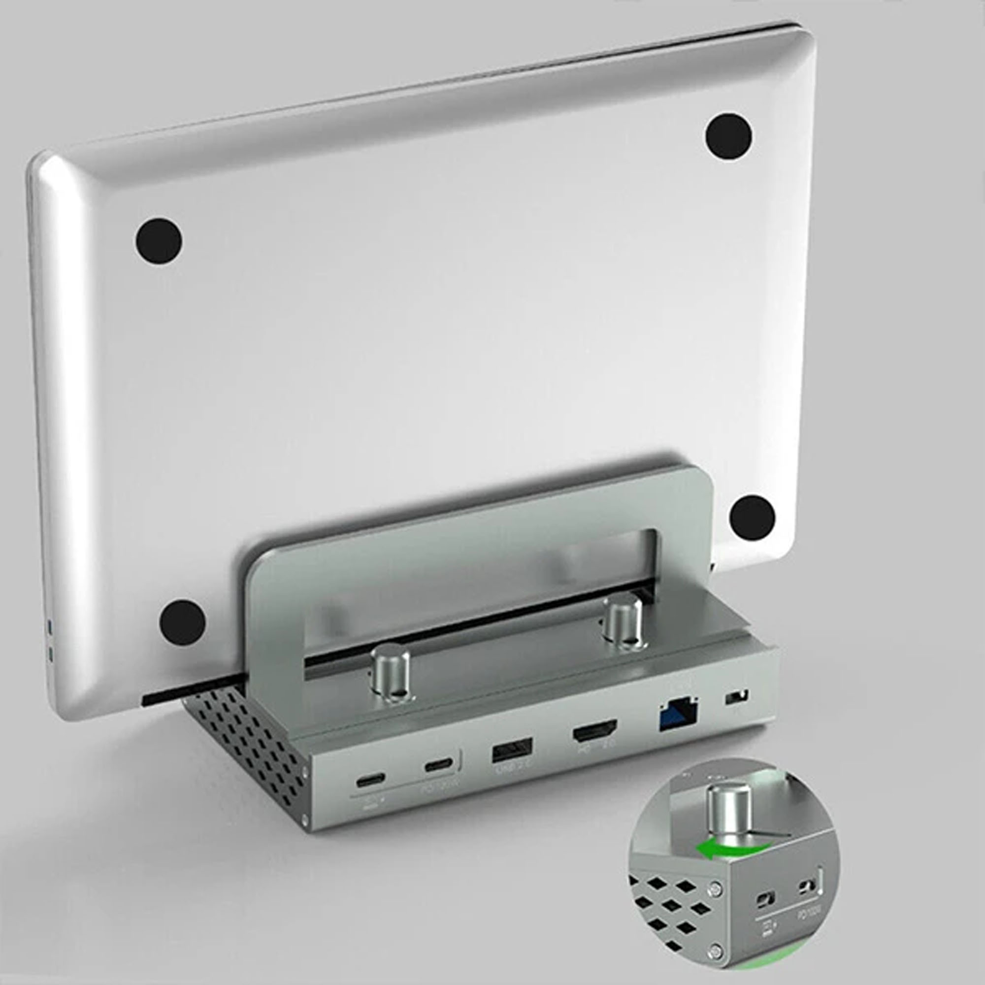 Spacetronik Laptop-Ständer mit Dockingstation