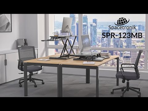 Spacetronik höhenverstellbarer Schreibtischaufsatz (800 mm) bis 15 kg