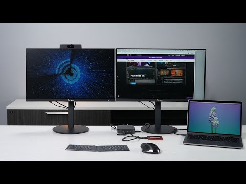 TARGUS USB-C Universal Dual HD Dockingstation für 1-2 Monitore mit 80 W PD Pass-Trough-Ladefunktion