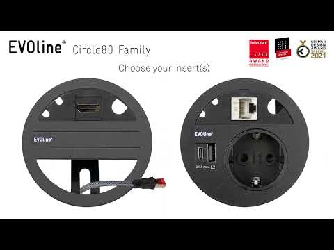 EVOline Circle 80 Access Einbaumodul (konfigurierbar)